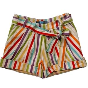 Anthropologie Sol Stripe Shorts By Eva Franco